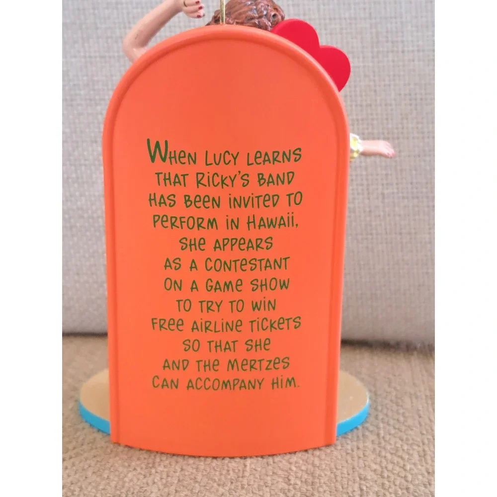 I Love Lucy Be a Pal Hula Dancer Christmas Ornament Lucille Ball Collectible